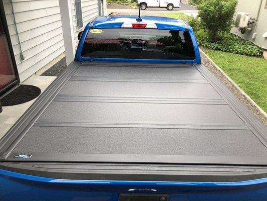 Line X covered tonneau cover