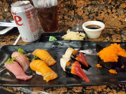 For all you can eat sushi 35 bucks it was great! Fast and kind service.