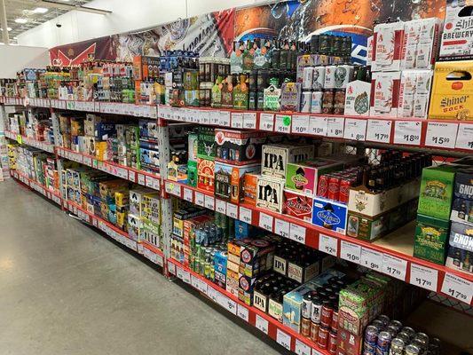 Large selection of craft beer