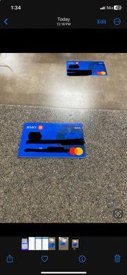 BMO card teller took from me belonging to my spouse! Manger cut with scissors