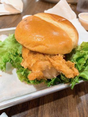 Not Just Another Fried Chicken Sandwich - massive breast meat fried perfectly