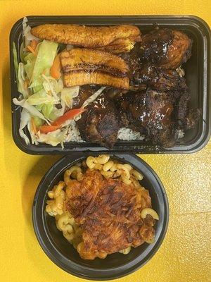 Jerk chicken mac&cheese