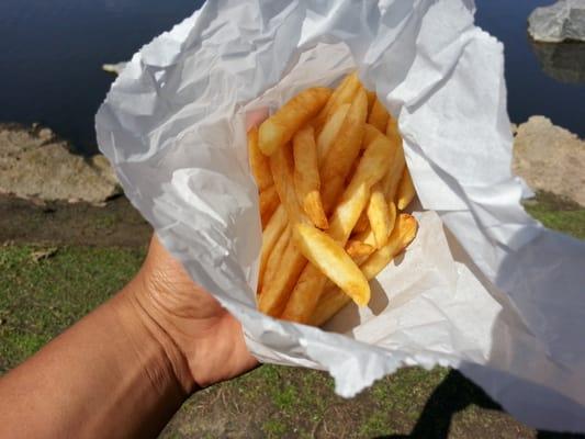 Order of fries... So not worth it.  Look how much they give you. Seriously? And for the price too,  $3 dollars and change.