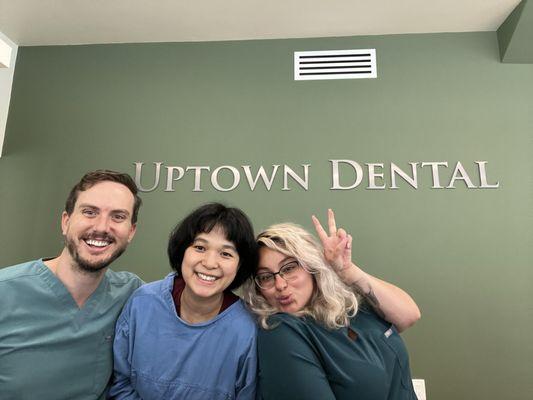 Dr. Thomas, Yiying (Dental Assistant), Kateryn (Front Desk Manager)