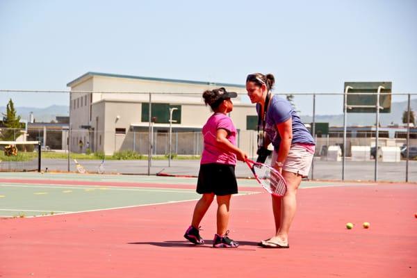 Private tennis lessons are perfect for honing and fine-tuning any athlete's tennis technique.