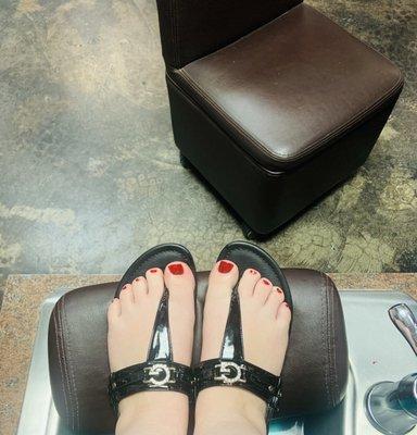 Pedicure by Abby. Love my toes!