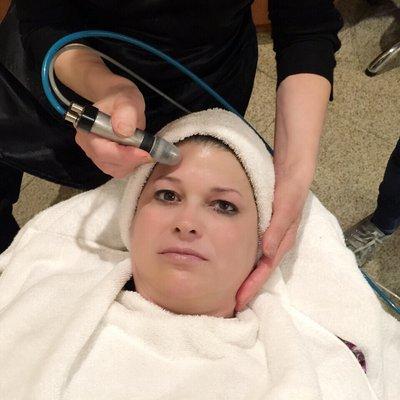 Facial and Micro dermabrasion in together.