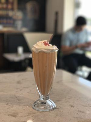 Our milkshakes are made with local Homestead Creamery ice cream and milk. Our Soda Fountain is open Monday - Friday 9-6.