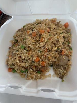 Pork fried rice. Yuck.