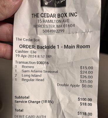 Cedar Box Lounge