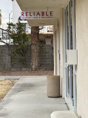 Front door says reliable primary care because they work out of the same office on Fridays only.