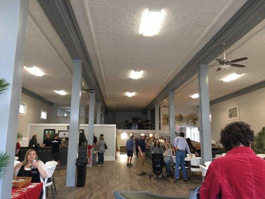 Inside of new event center on Main St in Boerne