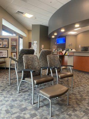 Welcoming clean waiting area