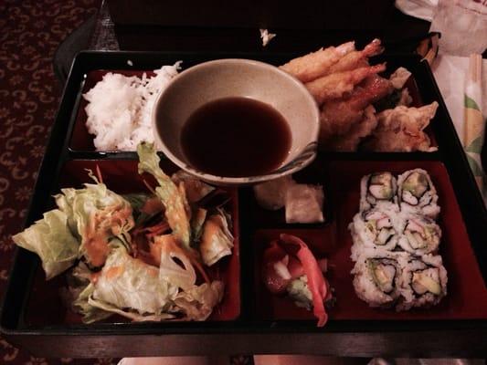 Shrimp tempura bento box