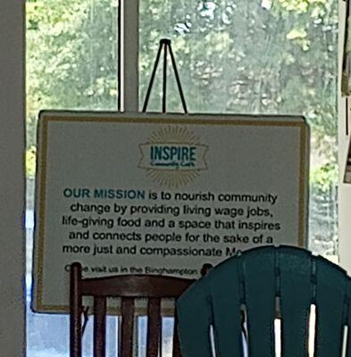 Mission of Inspire Community Cafe