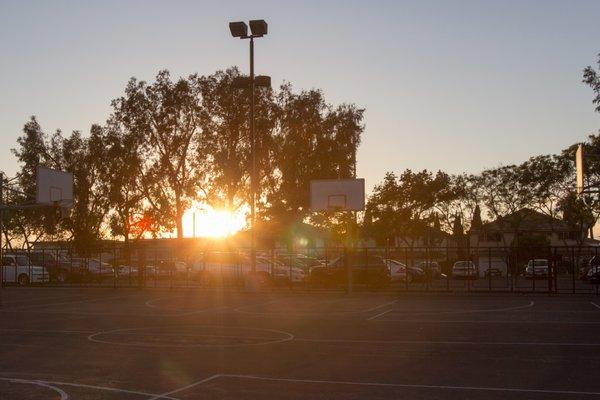 Basketball Courts on the North Side of the park.