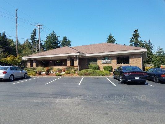 View from parking lot on 205th St SW, Edmonds