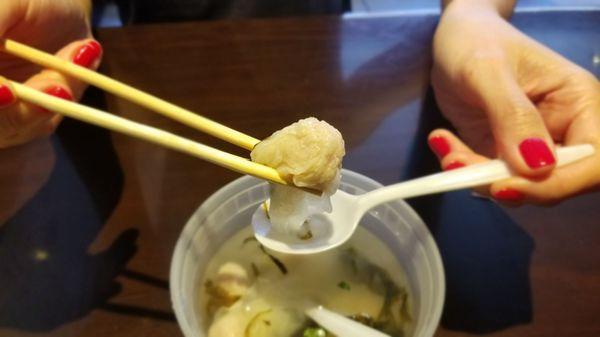 Wonton close up