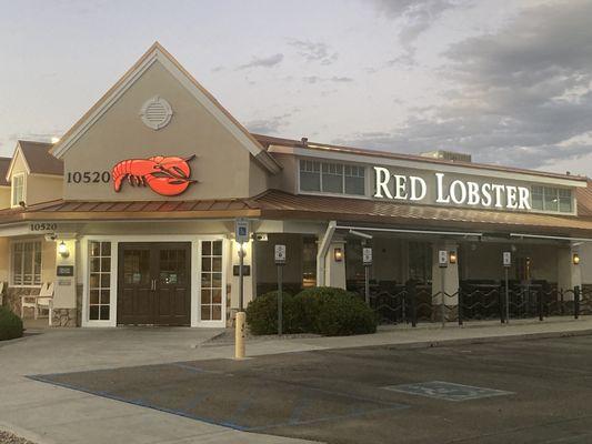 Red Lobster.  Front of the restaurant.  Near Olive Garden and Total Wine.