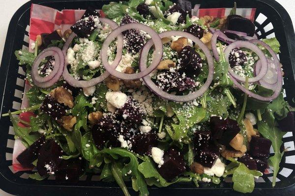 Beet arugula salad - opt Goat Cheese or Chicken