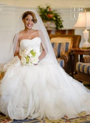 Washington Duke Inn bridal portrait.