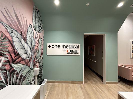 One Medical: Brickell interior signage