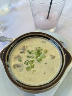 New England clam chowder