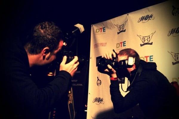 Dueling Photogs at a Recent DTE Creative Event