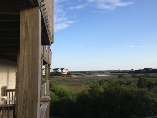 View of the ocean inlet from my room.