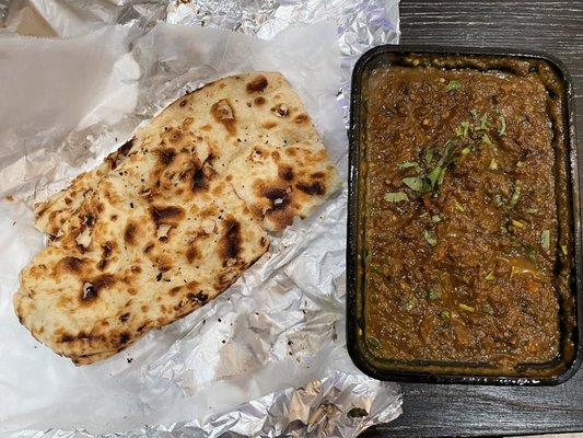 Baingan Bharta & naan