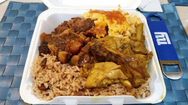 Can't wait to dive into the large oxtail and curry chicken meal!!