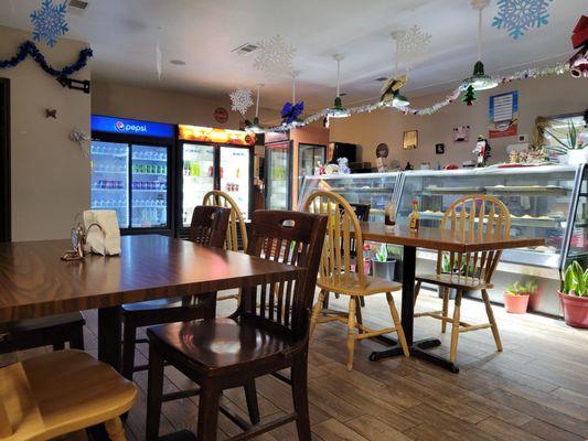 Restaurant interior.