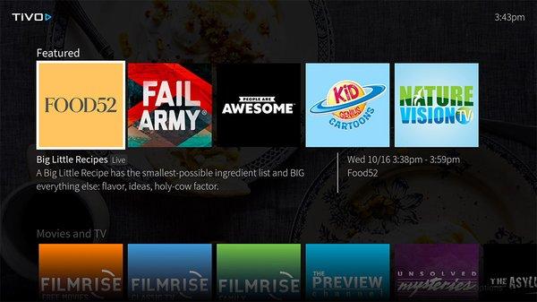 TiVo+: A gazillion hours of the best free TV 
 https://explore.tivo.com/how-to/tivo-plus