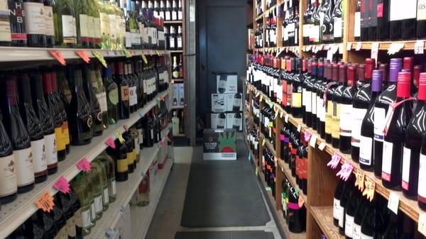 aisle 1 overlooking the domestic wine selection