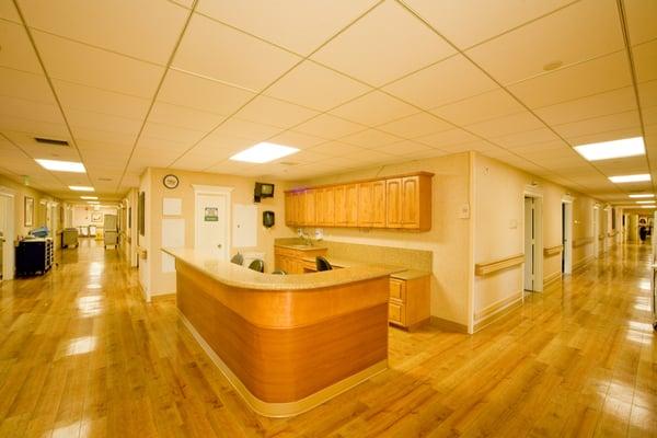 Nurses Station and Halls are so clean!