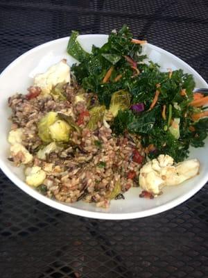 Kale salad and quinoa/brown rice salad