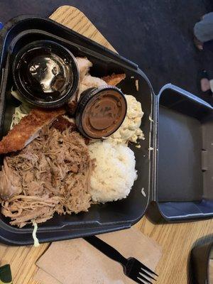 Combo - Kalua pig and Chicken katsu