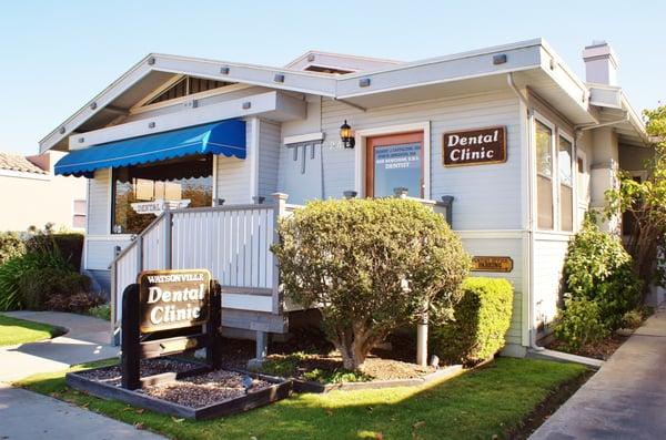 Our clean, comfortable dental office, with plenty of parking and wheelchair accessibility from the parking lot.