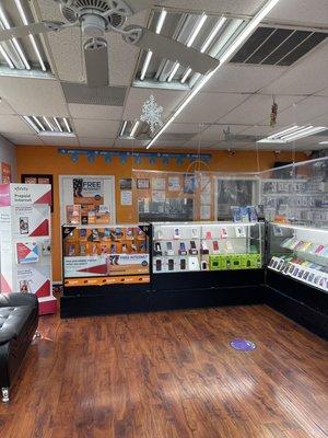 Inside view of store