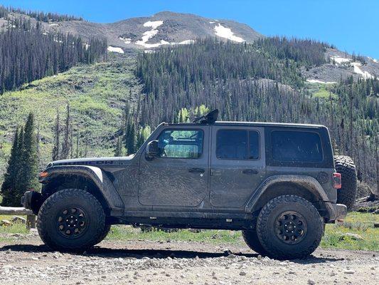 Parked at Animas Fork outside Silverton