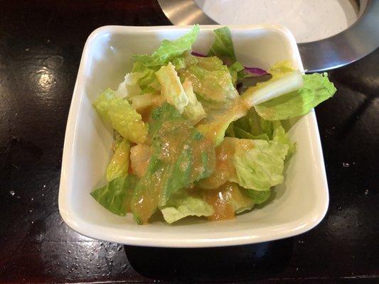 Side Salad with Sesame Dressing