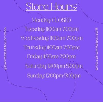 Store Hours