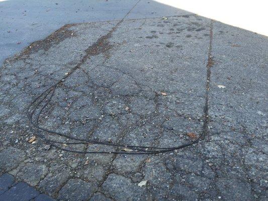 Damaged asphalt can cause issues with gate loops.