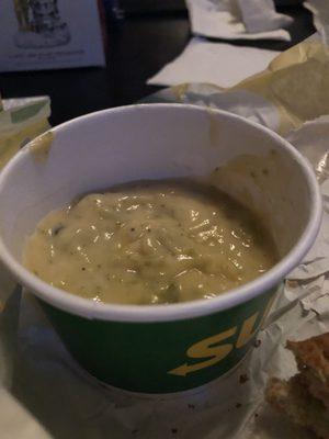 Broccoli cheddar soup; the nastiest.