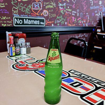 Glass bottle sodas and a great atmosphere!