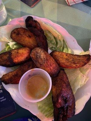 Fried plantains appetizer