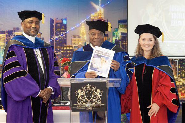 Professors Bona Abraham, Nathaniel Nwobu, Natalia Baran