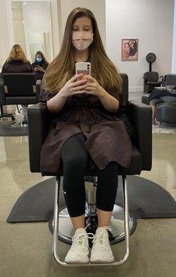 I asked for a seamless, natural (no root) balayage!