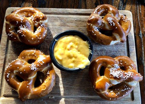 Pretzels with beer cheese dip