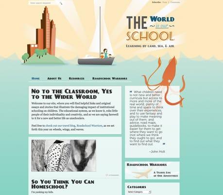 The World is Our School - Blog Development and Design http://worldisourschool.com